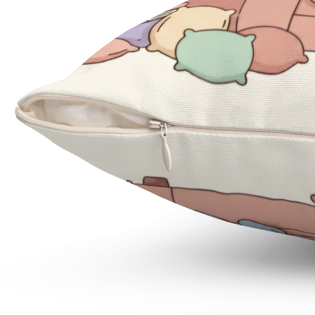 Square Pillow — “It’s Okay to Take a Break” Cozy Comfort Throw Pillow