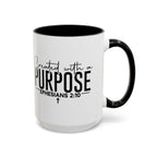 Created with a Purpose Ceramic Mug — Inspirational Ephesians 2:10 Coffee Cup