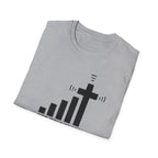 T-Shirt — "Get Connected" Signal Bars Cross Graphic