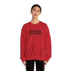 Professional Overthinker Sweatshirt | sarcastic shirt, self-deprecating quote