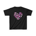 Kids Heart Doodle Tee — Cute Pink Valentine Heart Graphic Shirt