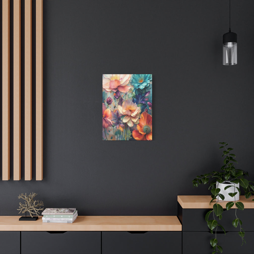 Floral Dreamscape Matte Canvas Print — Stretched 1.25"