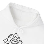 Hoodie — "Older Than Google" Vintage Script Pullover