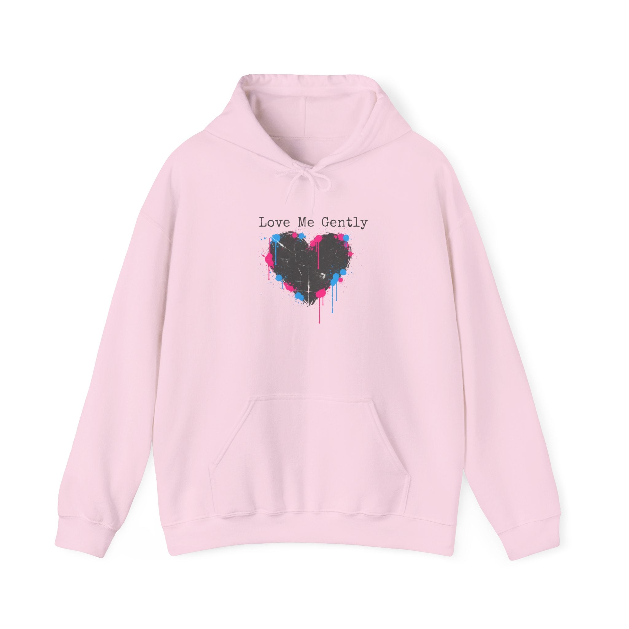 Distressed Drip Heart Hoodie | Soft Grunge Hearts, punk heart design