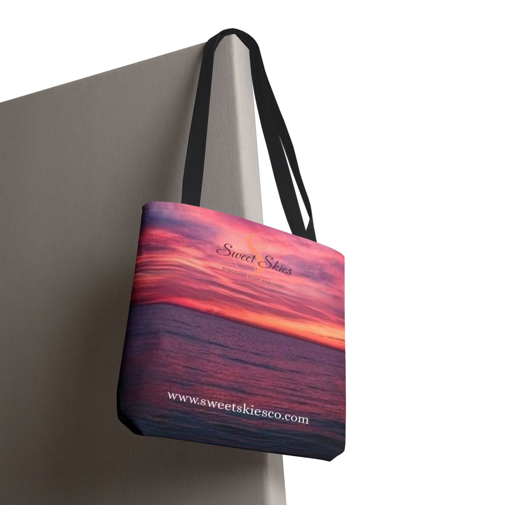 Sunset Beach Tote Bag – "Sweet Skies" Scenic All-Over Print