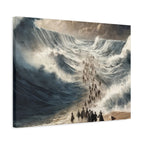 Biblical Exodus Wall Canvas — Parting of the Red Sea Matte Stretched Canvas