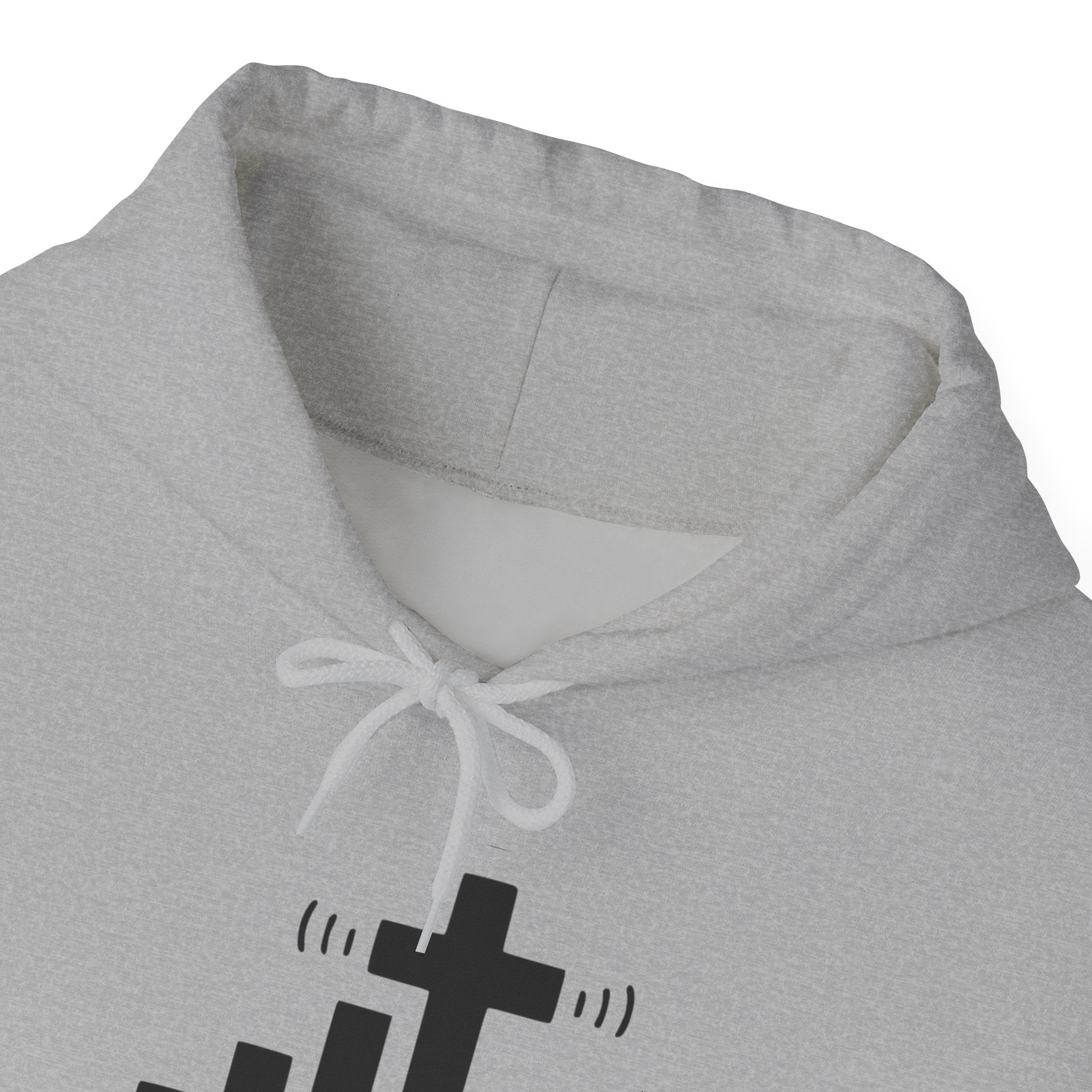 Christian Faith Hoodie — "Get Connected" Signal Bars Cross Design