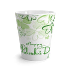 St. Patrick’s Day Latte Mug – Green Shamrock Happy Patrick’s Day Coffee Cup