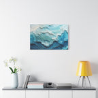 Ocean Waves Texture Matte Canvas Print