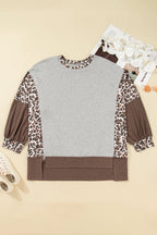 Leopard Patchwork PLUS Sweatshirt