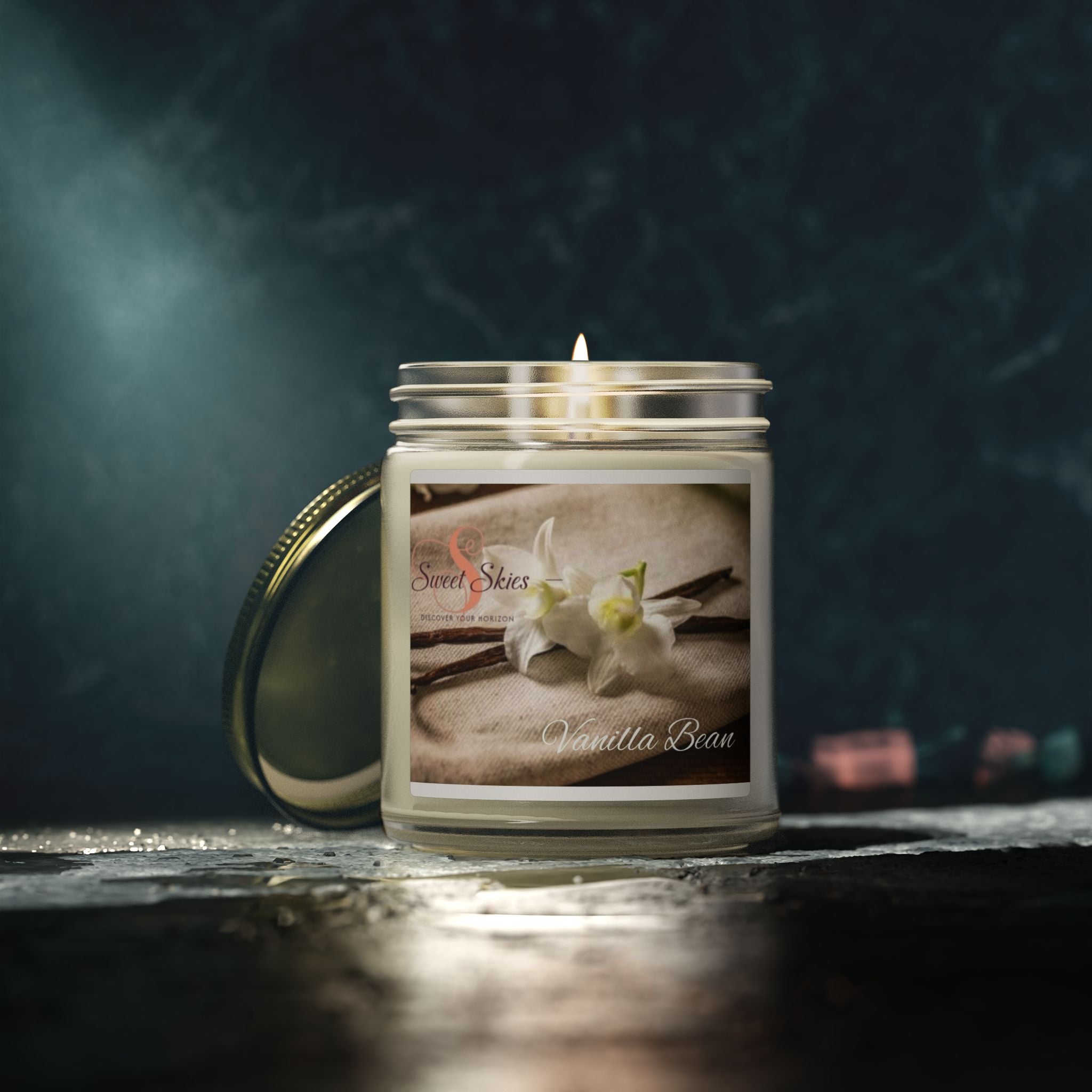 Vanilla Bean Coconut Apricot Wax Candle (9oz)