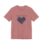 Distressed Graffiti Heart Tee | grunge heart shirt, punk heart design