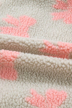 Valentine Bow Sherpa Quarter Zip Sweatshirt