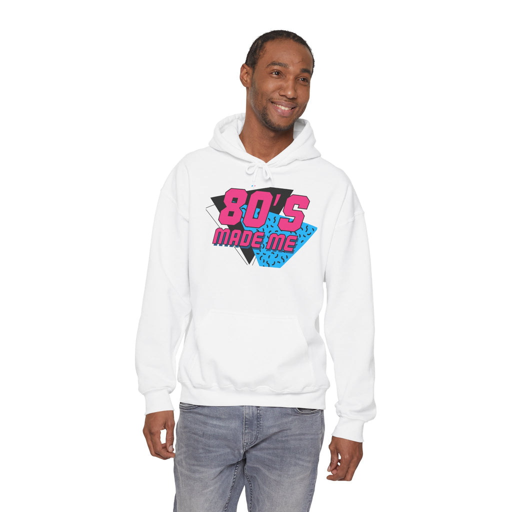 80's Made Me Hoodie — Retro 1980s Neon Graphic Pullover