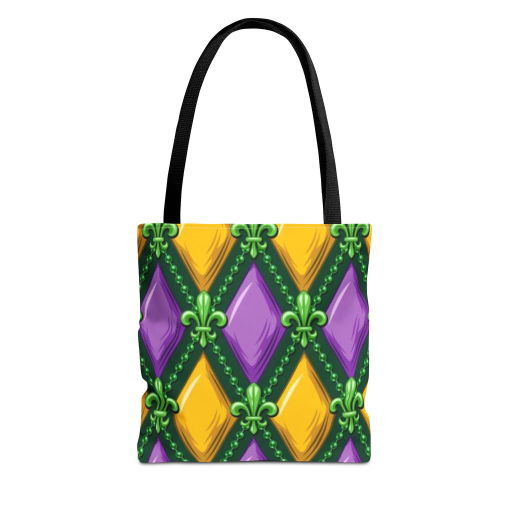 Mardi Gras Diamond Pattern Tote