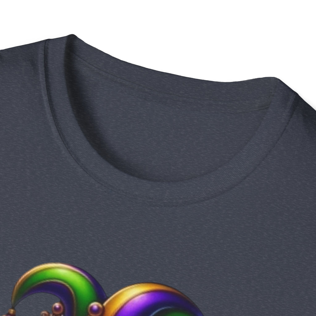 Mardi Gras Jester Alligator T-Shirt — Carnival Croc Graphic Tee