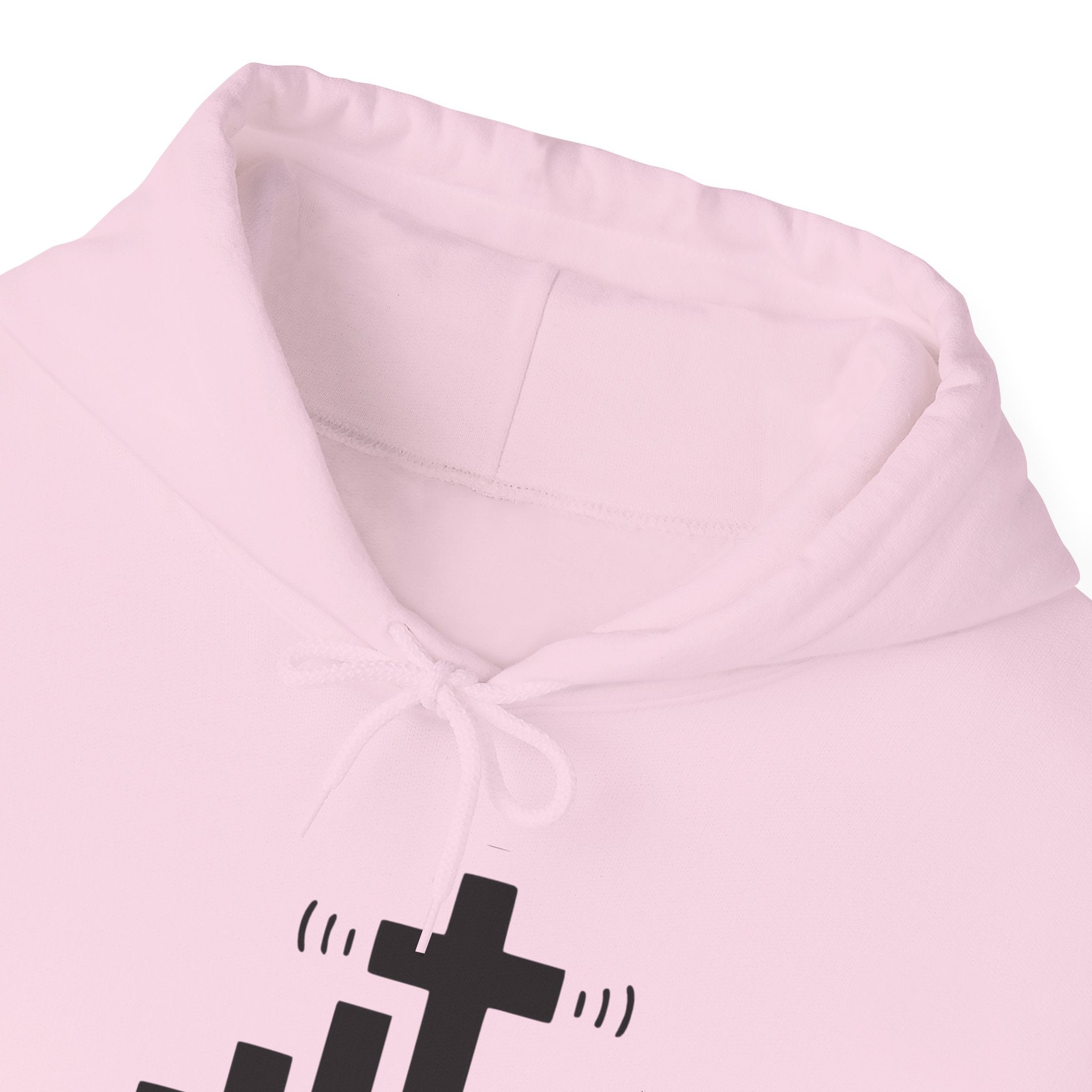 Christian Faith Hoodie — "Get Connected" Signal Bars Cross Design