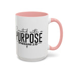 Created with a Purpose Ceramic Mug — Inspirational Ephesians 2:10 Coffee Cup