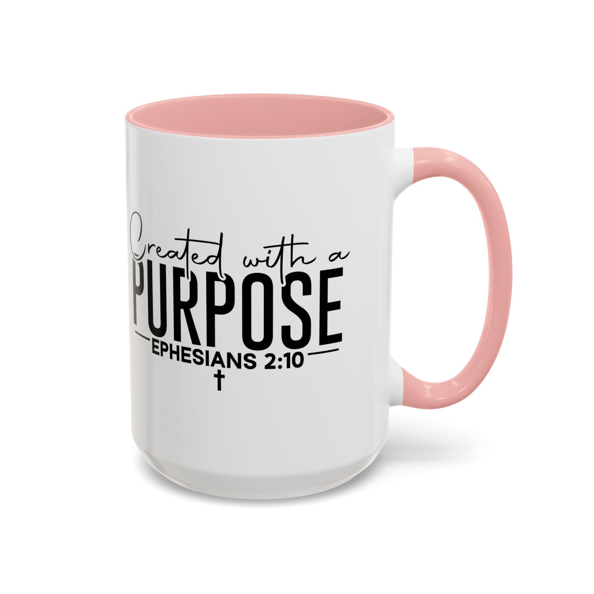 Created with a Purpose Ceramic Mug — Inspirational Ephesians 2:10 Coffee Cup