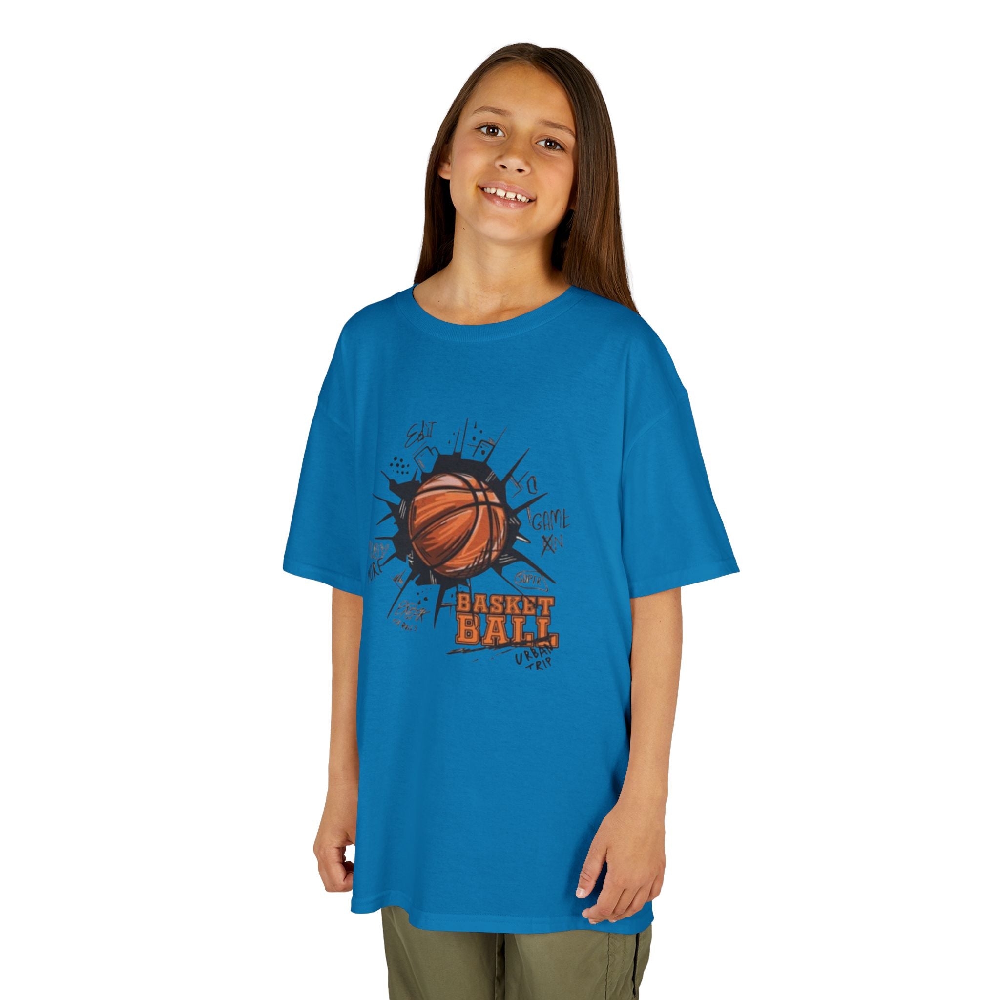 Kids Basketball Tee — Slam Dunk Graphic Shirt