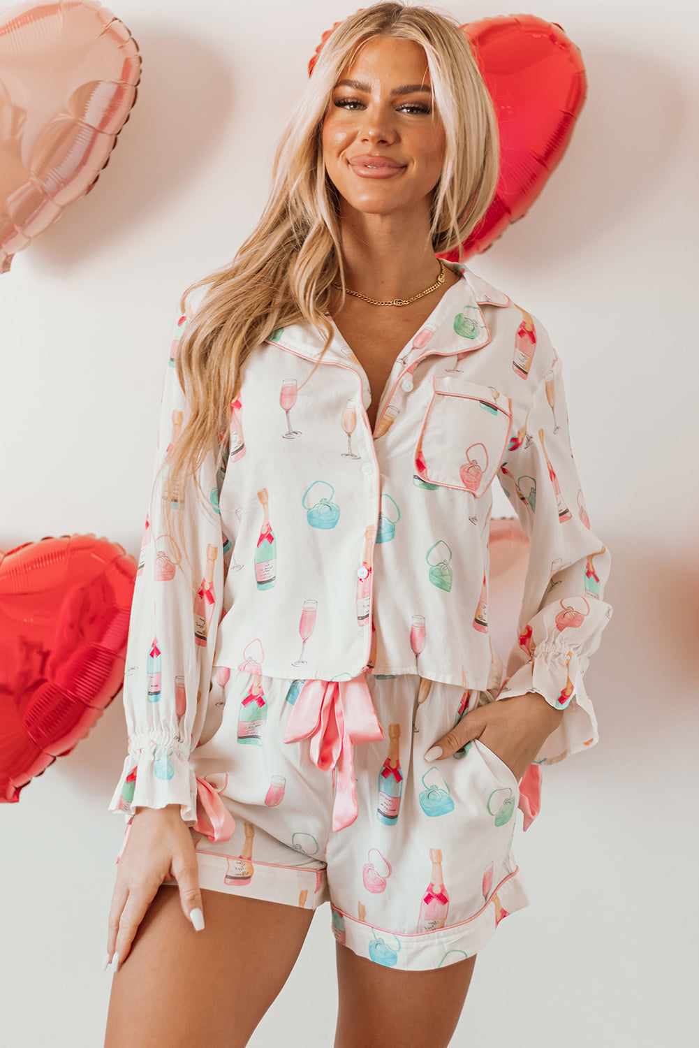 Woke Glass Two Piece Pajama Set