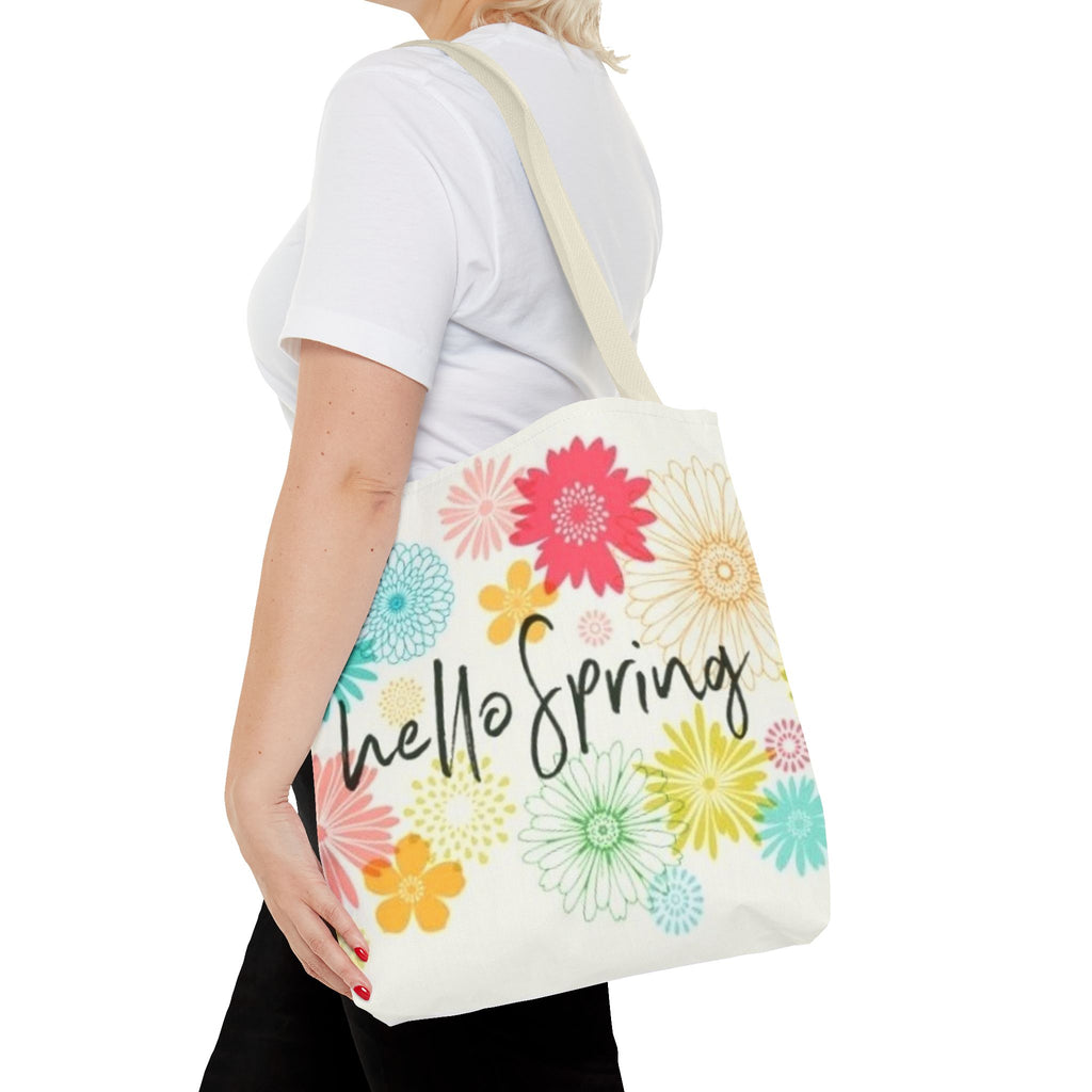 Hello Spring Floral Tote
