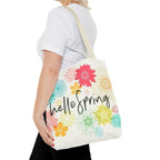 Hello Spring Floral Tote