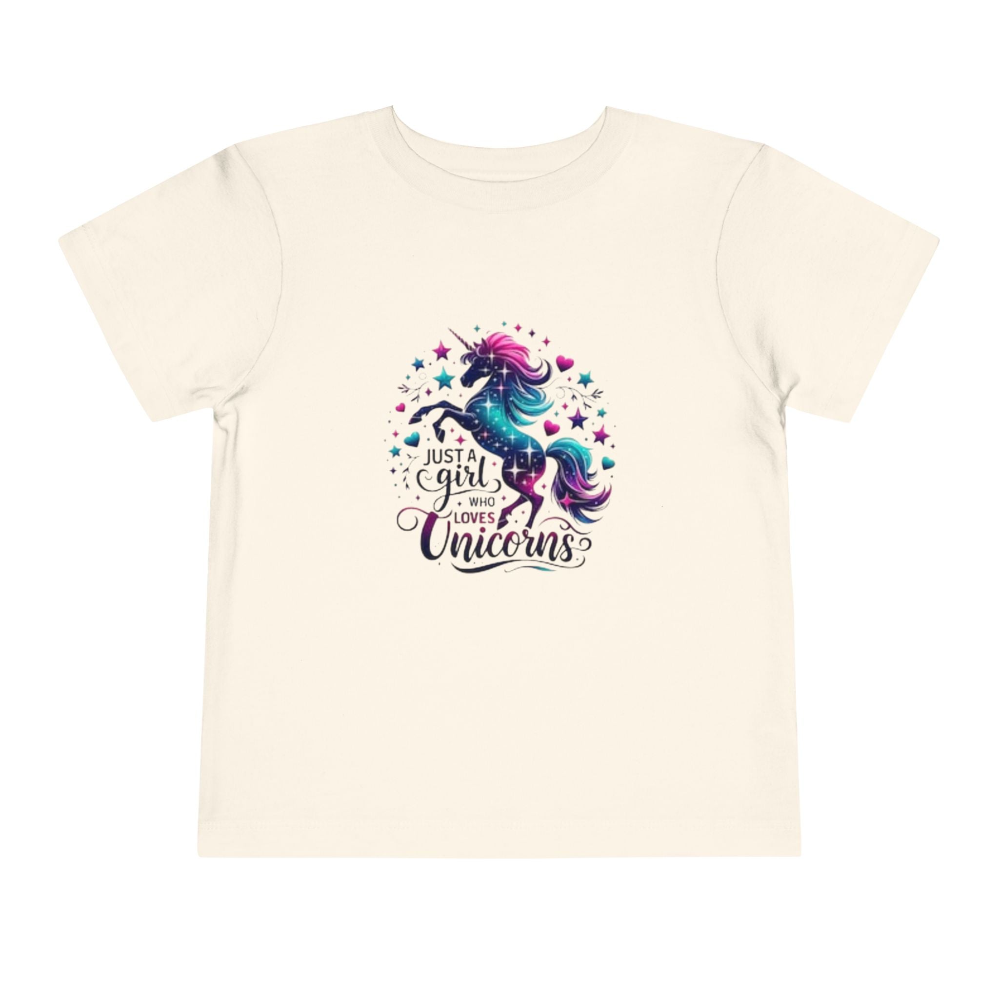 Toddler Tee - "Just a Girl Who Loves Unicorns" Magical Unicorn Shirt