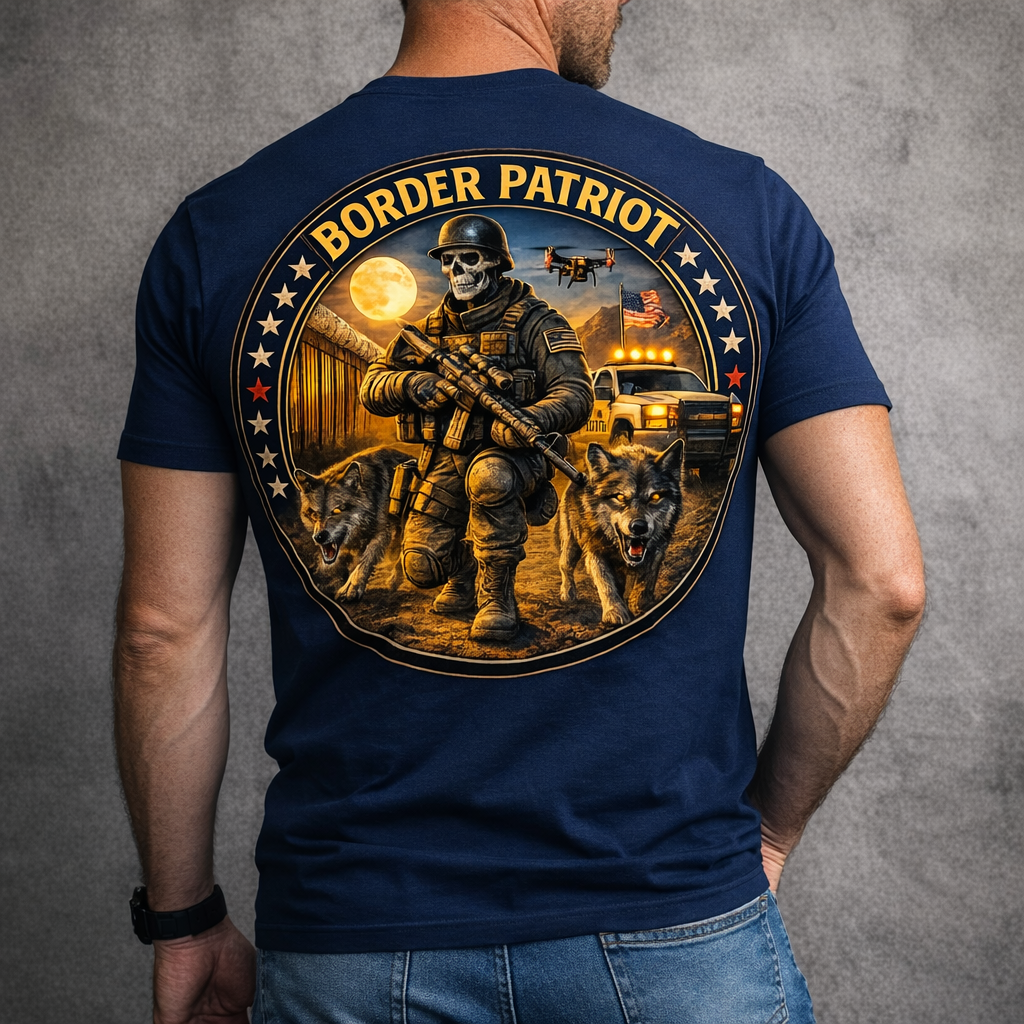 Border Patriot Tee Shirt Navy