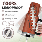 40oz Football Tumbler with Handle, Lid & Straw