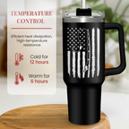 Fishing Tumbler with Handle 40oz, Fishing Gifts for Grandpa Dad Husband, Fish Cup Tumblers with Lid & Straw, Fisherman Gifts for Men, Fishing Gift for Christmas Birthdayc