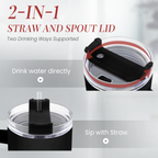 Best Grandpa Ever Tumbler with Handle 40oz, Grandfather Gifts for Birthday Christmas Fathers Day Valentines, Presents for Grandpas Granddad Papa Gifts from Granddaughter Grandson