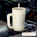 Beige Mama Bear Slidemate | Slider Tumbler with Handle 40oz