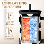 Black Cow Print Slidemate | Slider Tumbler with Handle 40oz