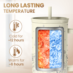 Floral Tumbler with Handle 40oz, Stainless Steel Insulated Tumblers Coffee Travel Mug Cup with Straw, Flower Coffee Cup Gifts for Women Girls, Gift for Her on Christmas Birthday Mothers Day