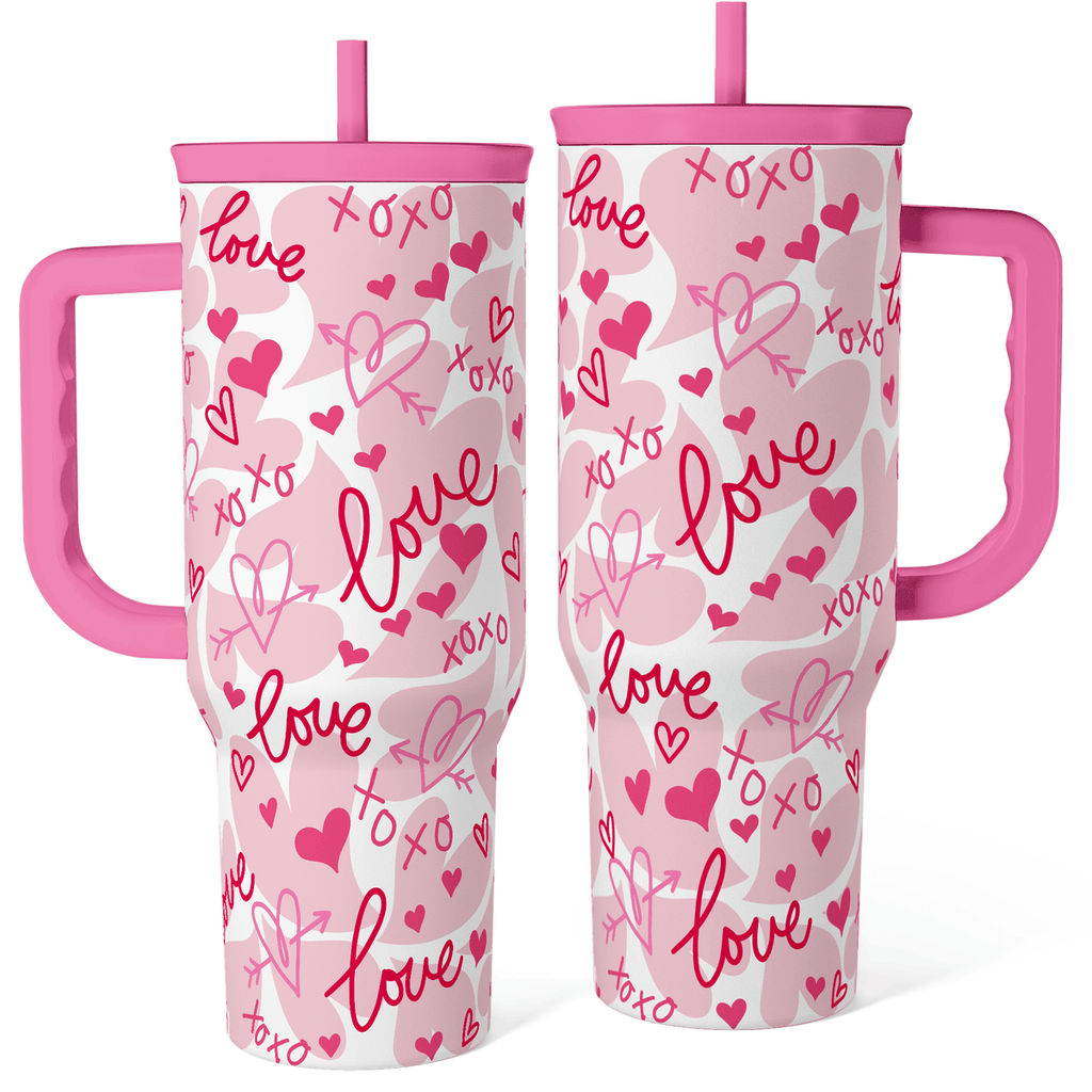 Heart Tumbler with Handle 40oz
