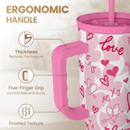 Heart Tumbler with Handle 40oz
