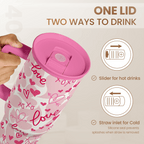 Heart Tumbler with Handle 40oz