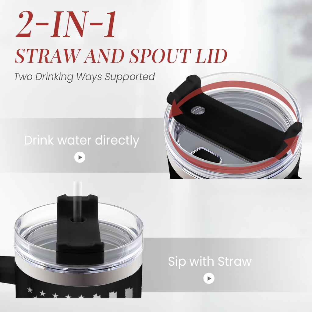 I'd Rather Be Hunting Tumbler with Handle for Men 40oz, Hunter Gifts for Dad Grandpa Husband Boyfriend, Hunters Stainless Steel Coffee Cup, Gifts for Birthday Christmas Fathers Day