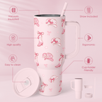 Pink Cowgirl Slidemate | Slider Tumbler with Handle 40oz