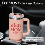 Mom Gifts Best Mom Ever Tumbler Stainless Steel 40oz with Handle Insulated Travel Cup - Mom Travel Coffee Mug, Mother's Day Christmas Birthday Gifts from Son Daughter