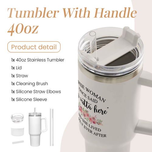 40oz I'm Outta Here Retirement Tumbler