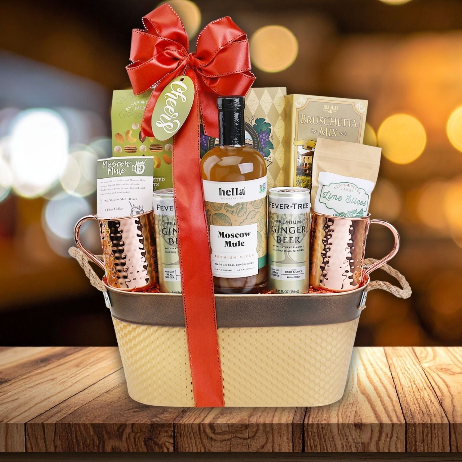 Moscow Mule Handcrafted Cocktail Gift Basket