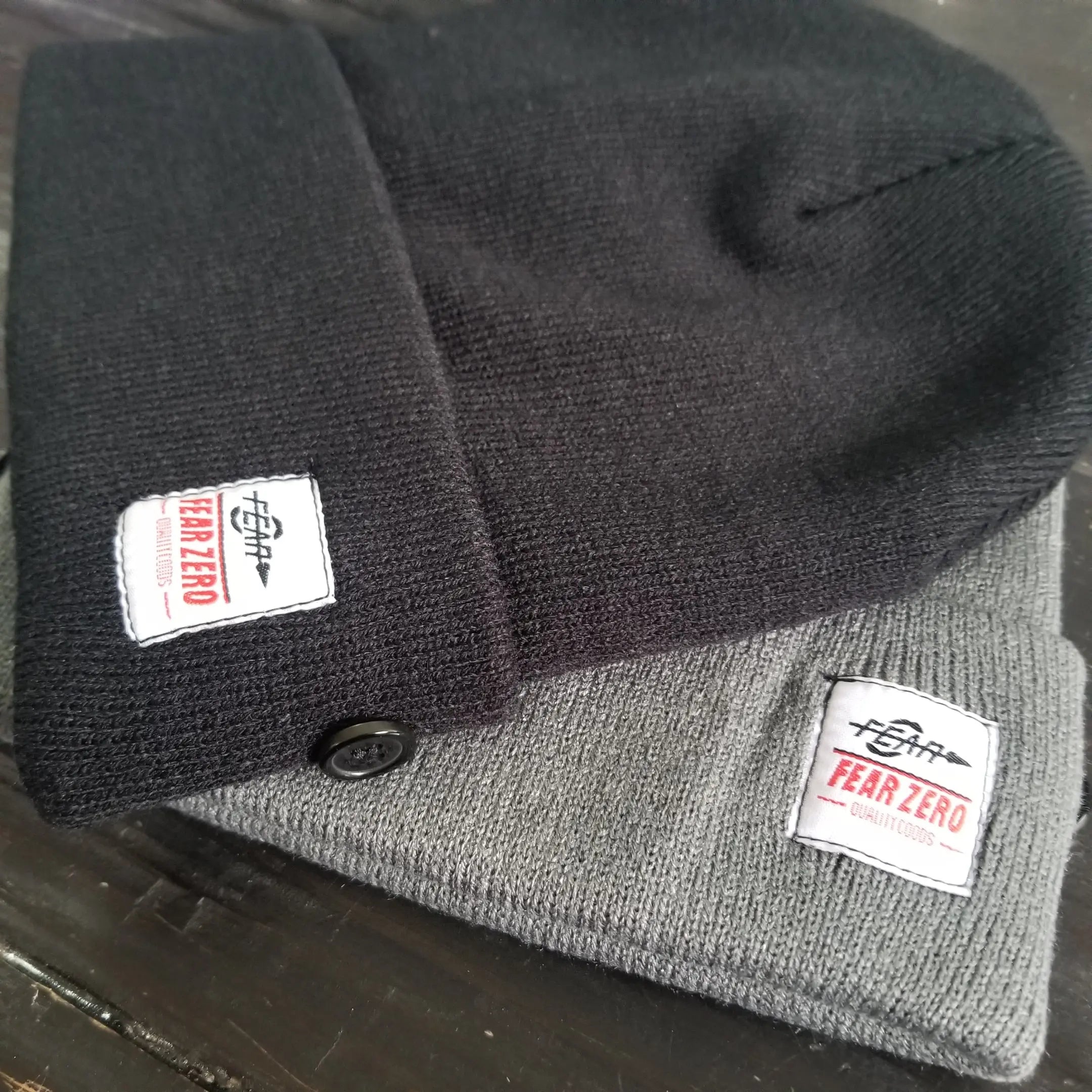 Button Rib Fold Skateboard Beanie Hat, Super Light Weight Outdoor Beanie-3