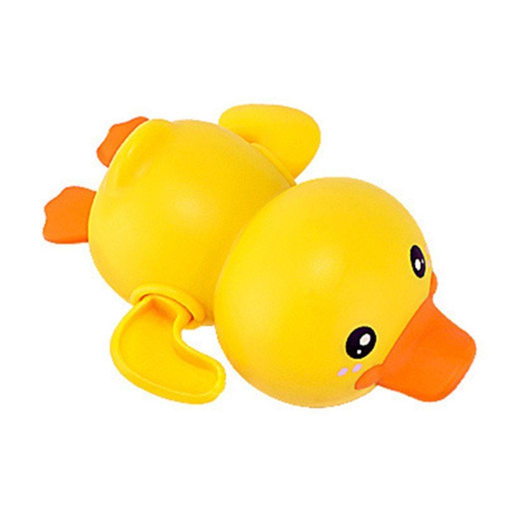 Bathroom Bath Shower Baby Clockwork Swimming Play Water Cute Little Yellow Duck Bathing Bathtub Toys For Kids