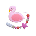 Baby Teething Lovely Koala Owl Horse Cookies Baby Teether Molar Toy Gift Raccoon Food Grade Silicone Beads For Kids and Baby