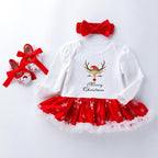 Cute Deer Christmas Costumes For Kids Long Sleeve Baby Girl Clothes Set Unique Design Perfect For Kids
