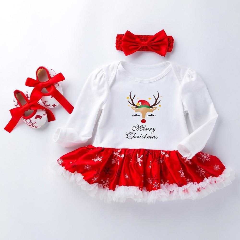Cute Deer Christmas Costumes For Kids Long Sleeve Baby Girl Clothes Set Unique Design Perfect For Kids