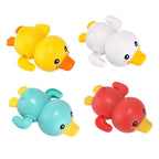 Bathroom Bath Shower Baby Clockwork Swimming Play Water Cute Little Yellow Duck Bathing Bathtub Toys For Kids