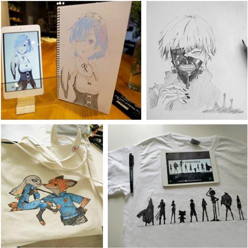 LED Projection Drawing Copy Board Projector Painting Tracing Board Sketch Specular Reflection